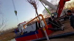 YSCSD250 10 inch cắt hút máy hầm đang được lắp đặt Yongsheng máy hầm